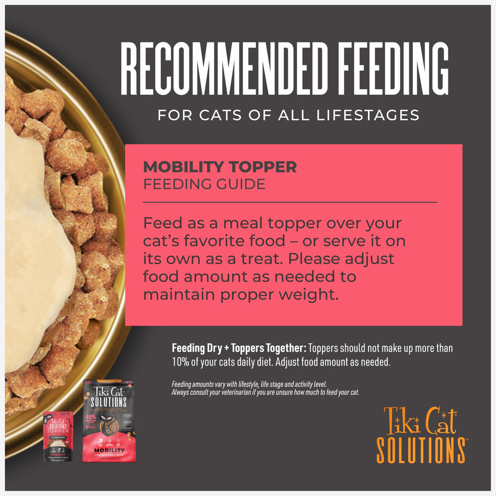Tiki Cat Solutions Mobility Topper with its grain-free recipe attribute.