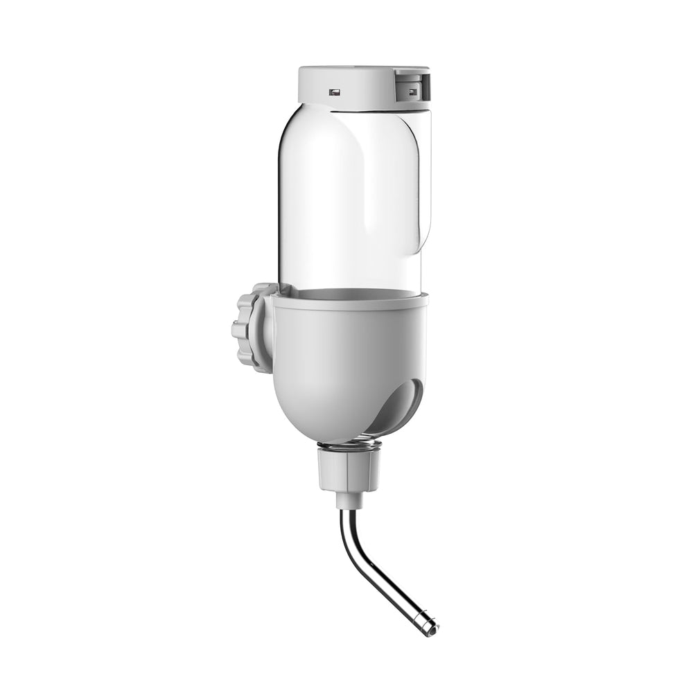 TOKAYIFE cage water bottle shown from the front in gray.