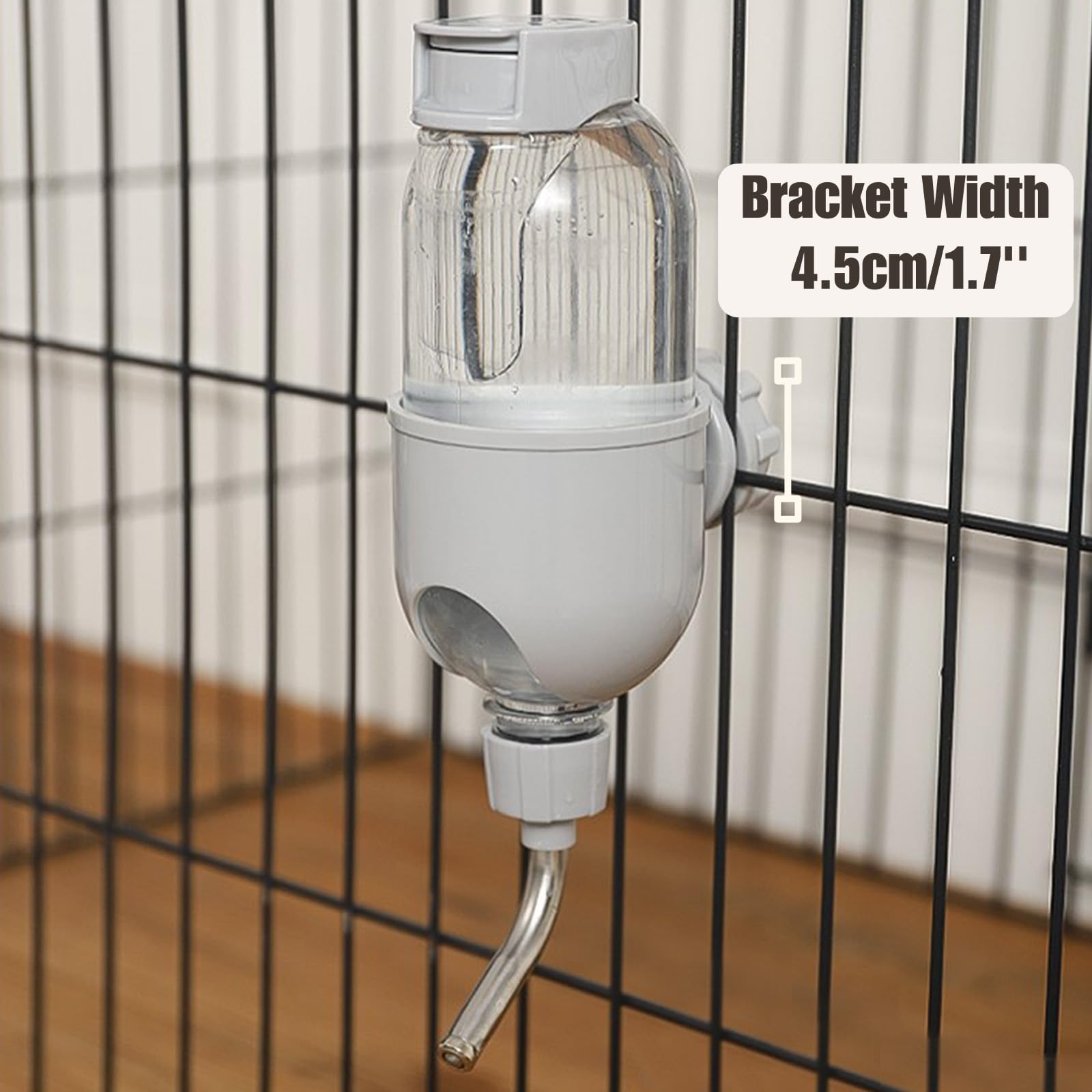TOKAYIFE cage water bottle showing its quick-connect attachment.