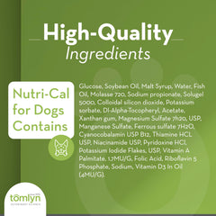 TOMLYN Nutri-Cal nutritional gel shown in close-up.