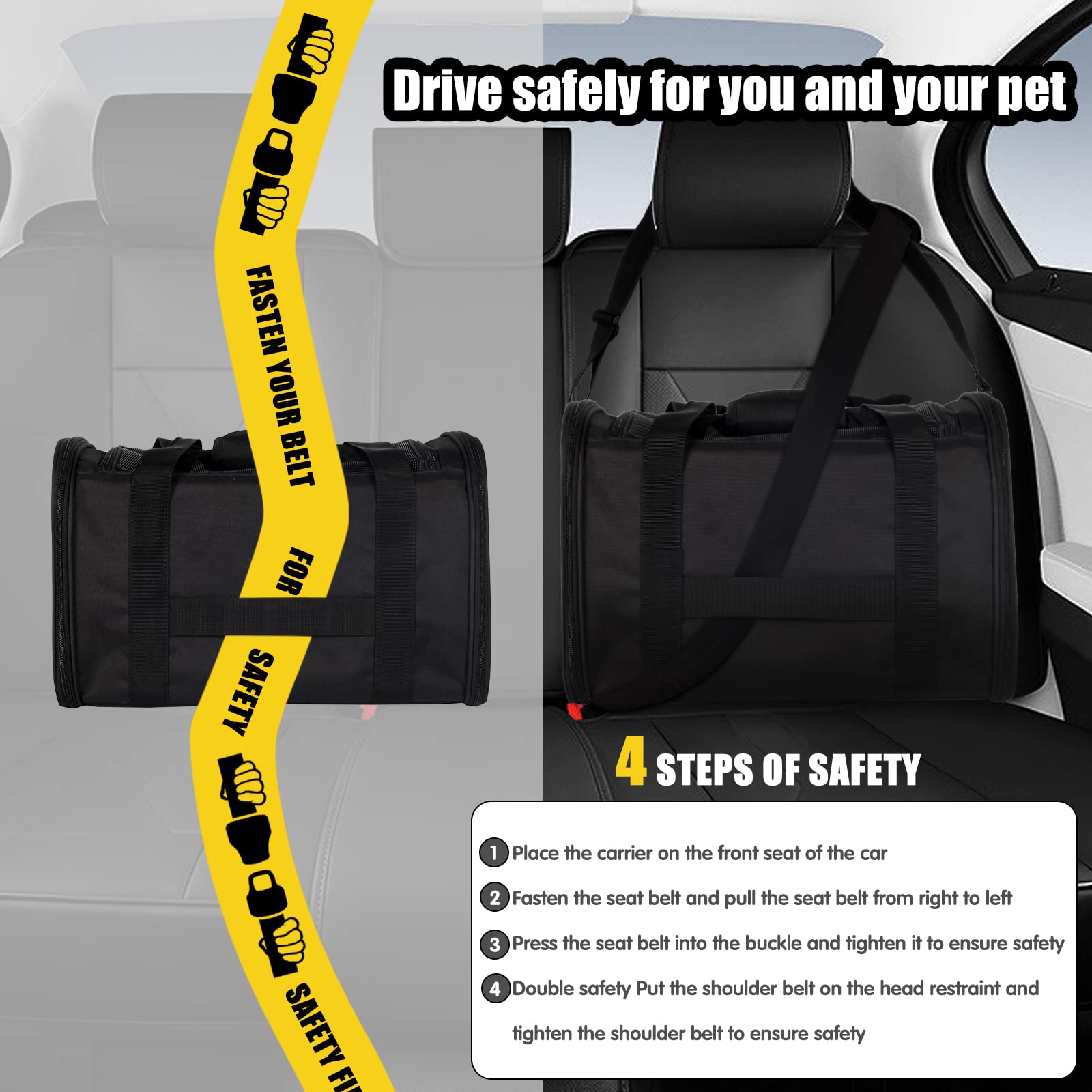 Top tasta pet carrier folded for storage.