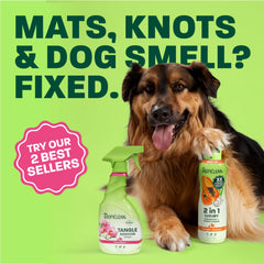 TropiClean dog shampoo and conditioner bottle shown on its own.