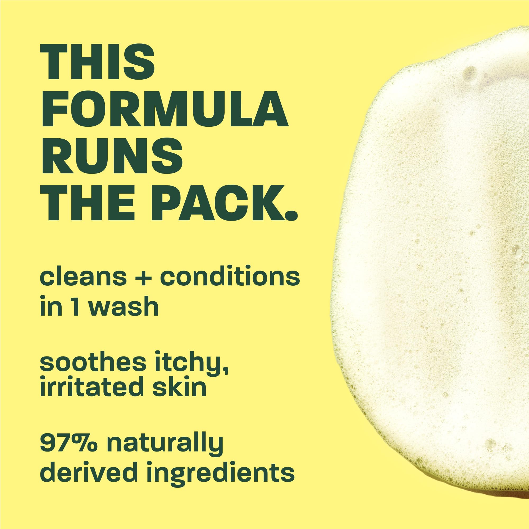 TropiClean dog shampoo label shown in a close-up view.