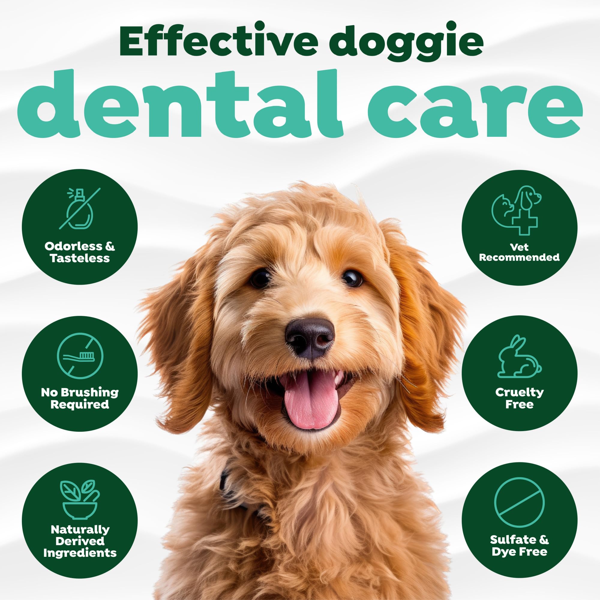 TropiClean Fresh Breath Dental Water Additive cap shown in close detail.