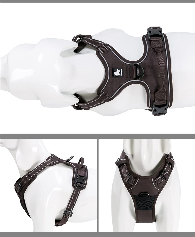 TRUE LOVE dog harness in the Brown XS option.