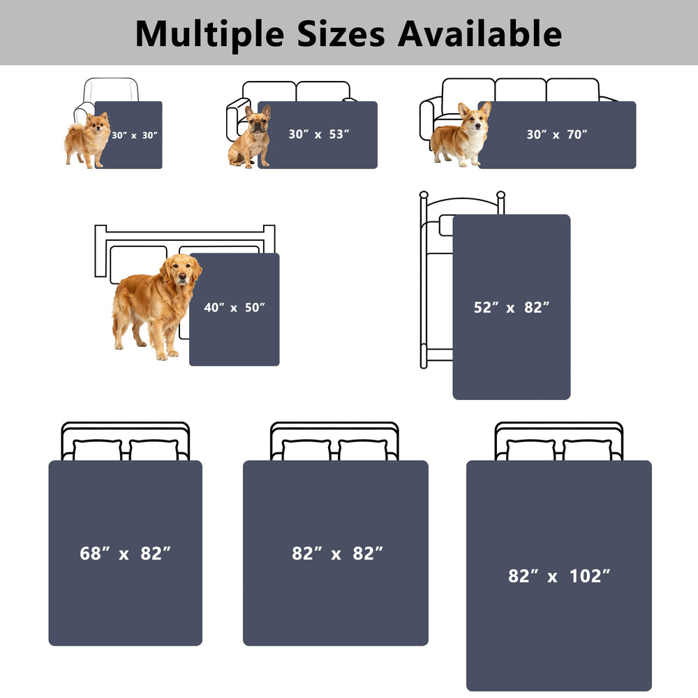 Tuffeel dog couch cover showing the microfiber surface.