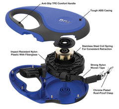TUG Original dog leash ergonomic anti-slip handle shown close up.