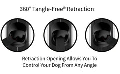 TUG Original dog leash shown with its retractable tape extended.