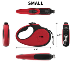 TUG Original Retractable Dog Leash shown with its tape extended.