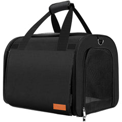 TWDEPART cat carrier backpack showing its large mesh panels and air vents.