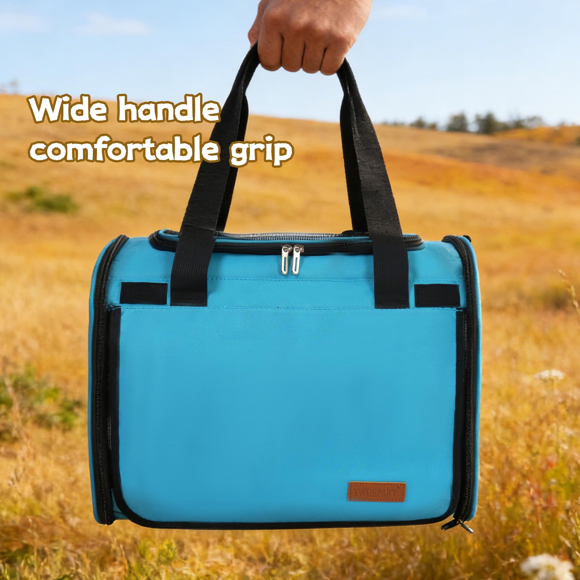 TWDEPART cat carrier backpack set with its collapsible travel bowl.