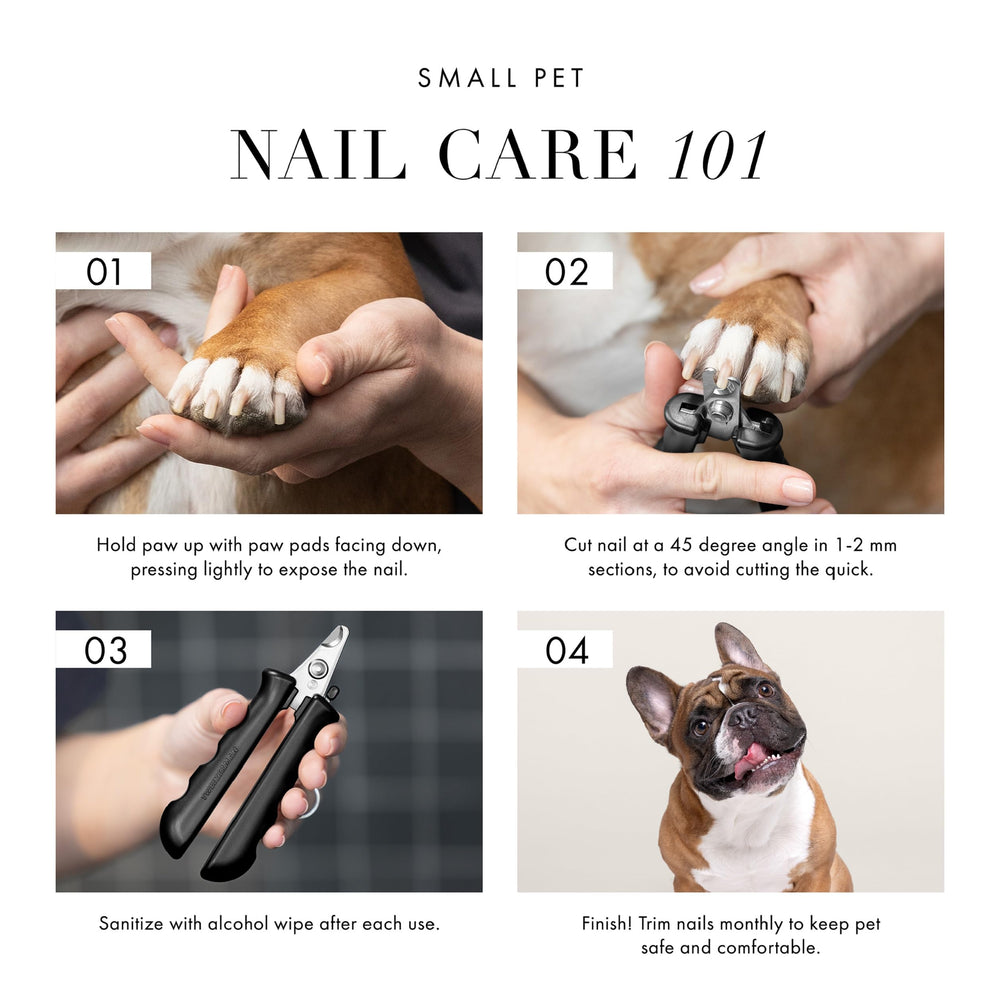 Tweezerman Small Nail Clippers for Pets with a close view of the blades.