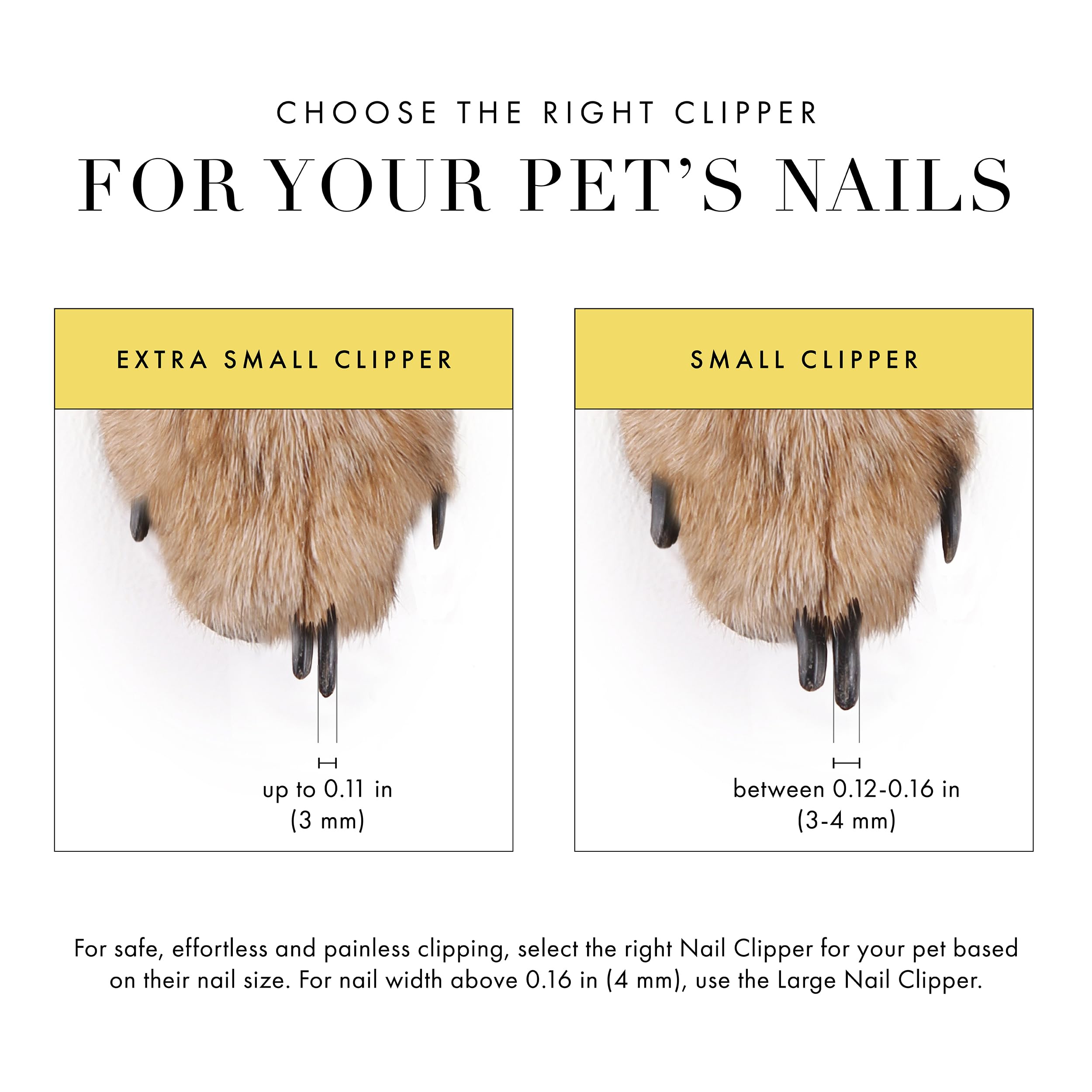 Tweezerman X-Small pet nail clippers shown in the closed position.