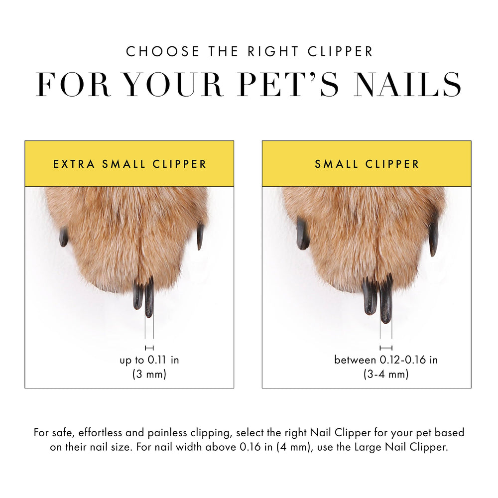 Tweezerman X-Small pet nail clippers shown in the closed position.