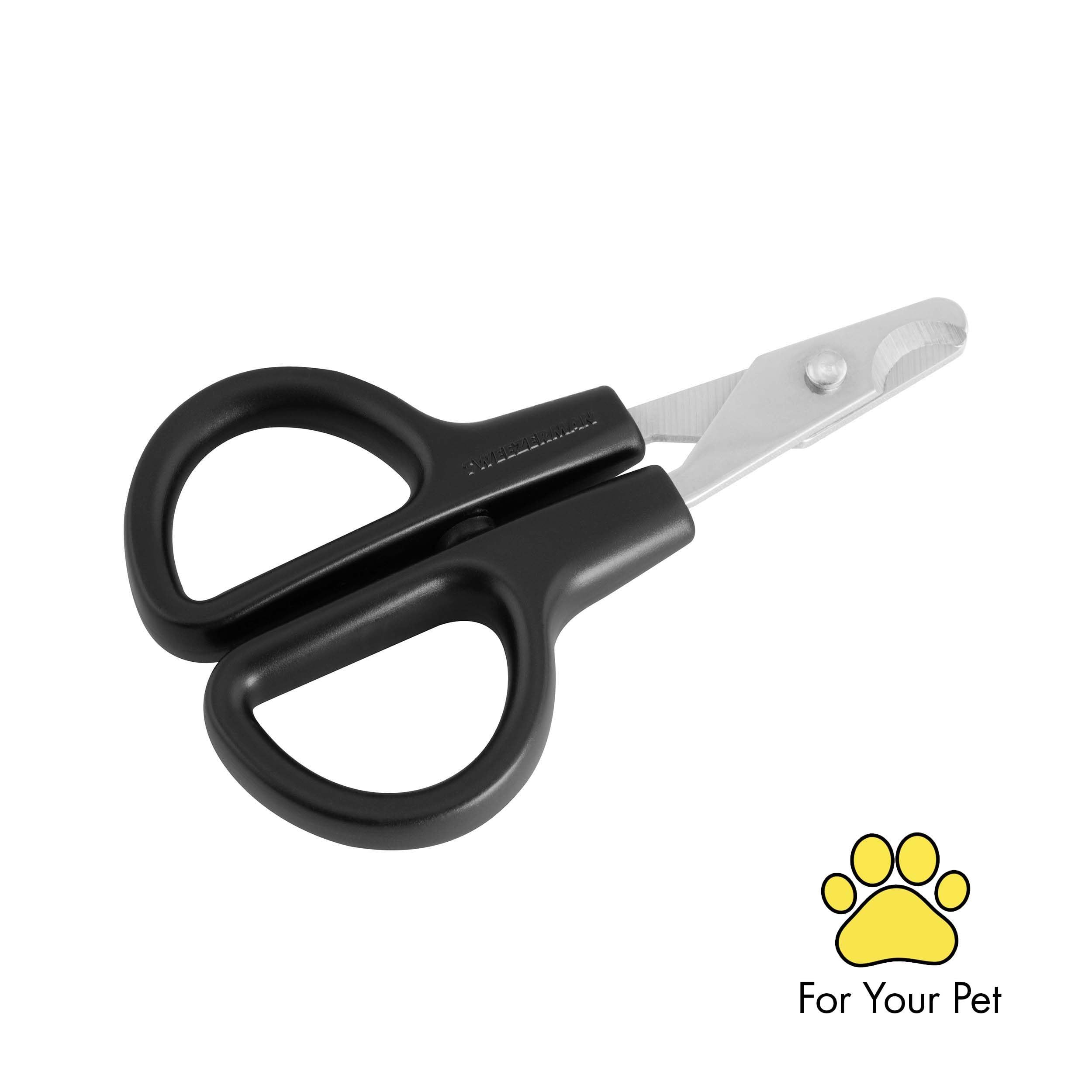 Tweezerman X-Small pet nail clippers shown from the side.