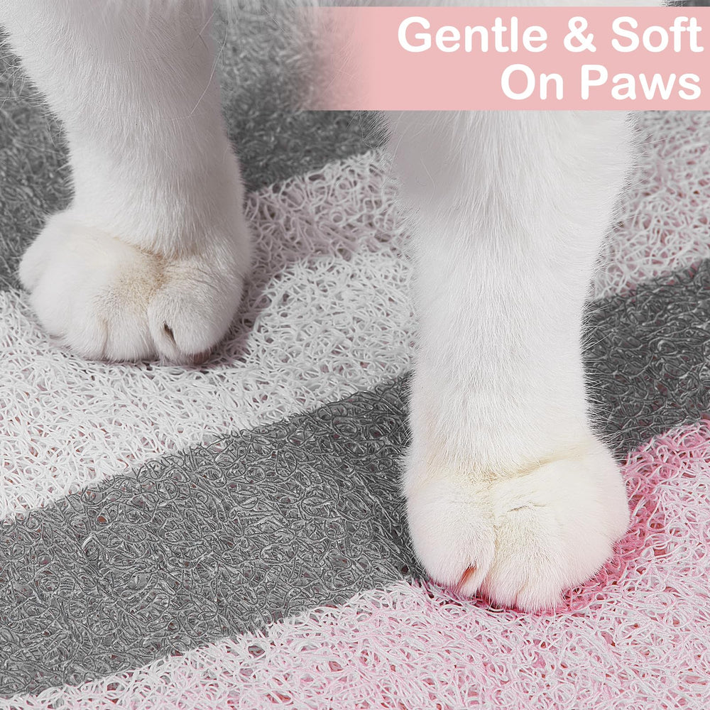 Unicorn Catcher cat litter mat shown folded.