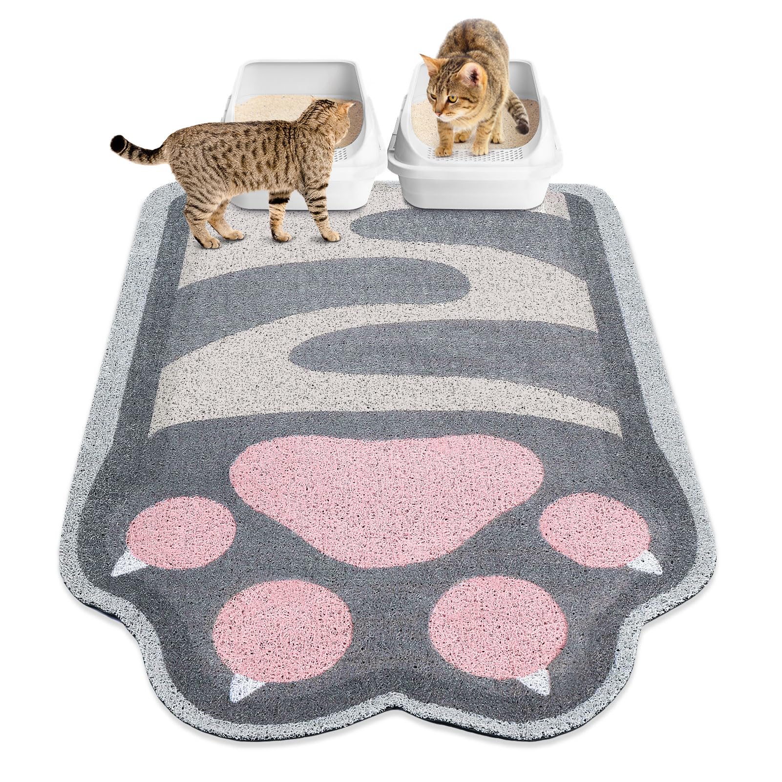 Unicorn Catcher cat litter mat shown from the front.