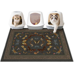 Unicorn Catcher cat litter mat shown from the front.