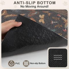 Unicorn Catcher cat litter mat showing its PVC loop texture.