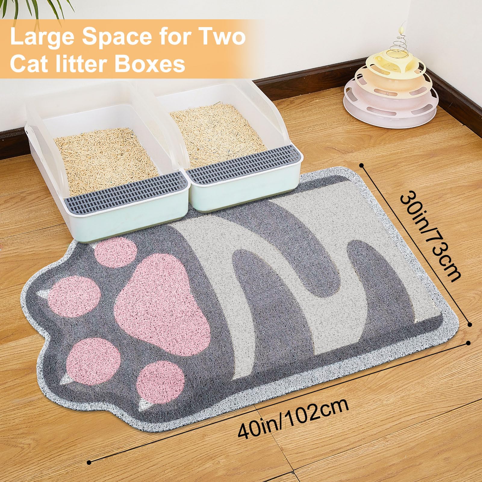 Unicorn Catcher cat litter mat being washed with soap and warm water.