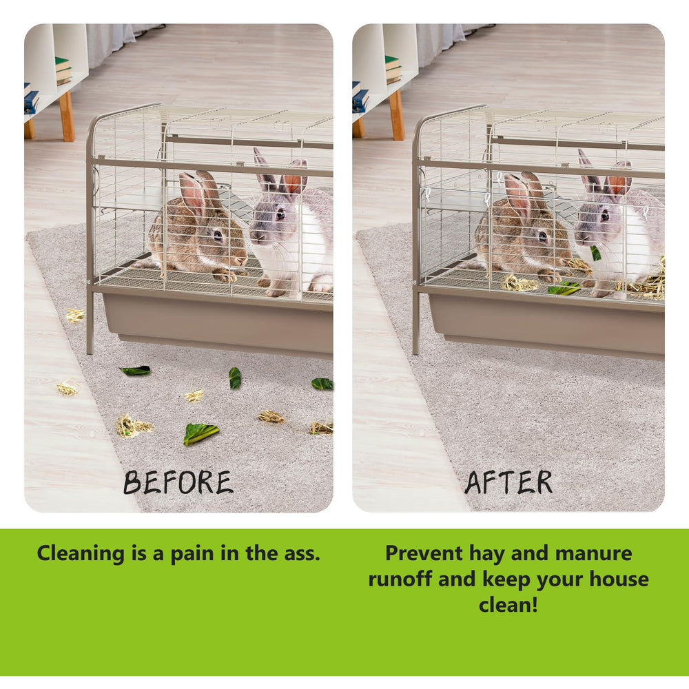 UNIFAMILY cage guard shown as a transparent liner for viewing pets.