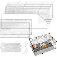 UNIFAMILY cage guards shown from the front as a clear panel set.