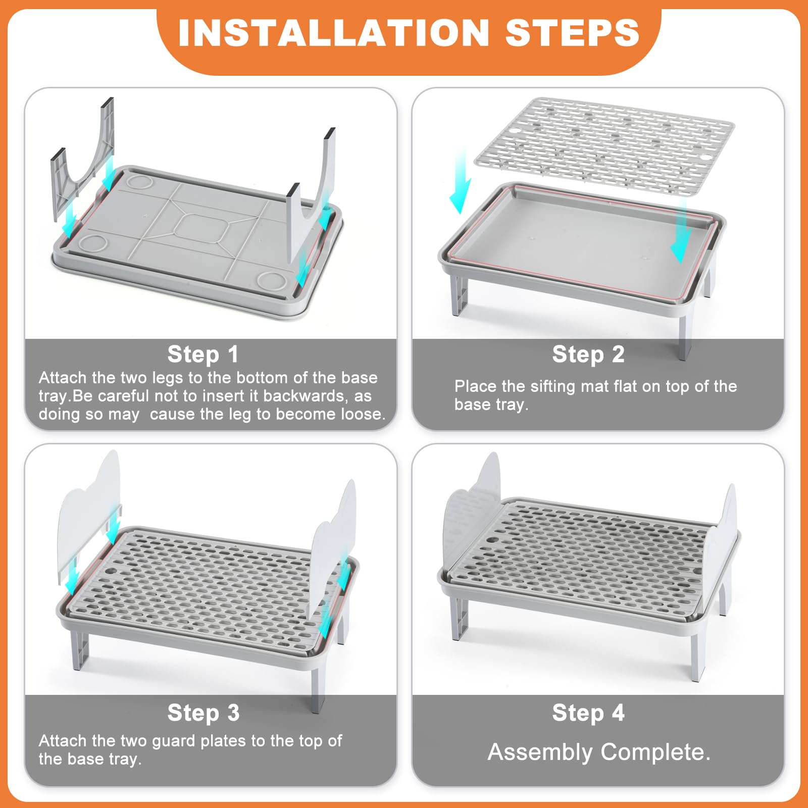 Uross Cat Litter Box Step shown beside a litter box to illustrate its use.