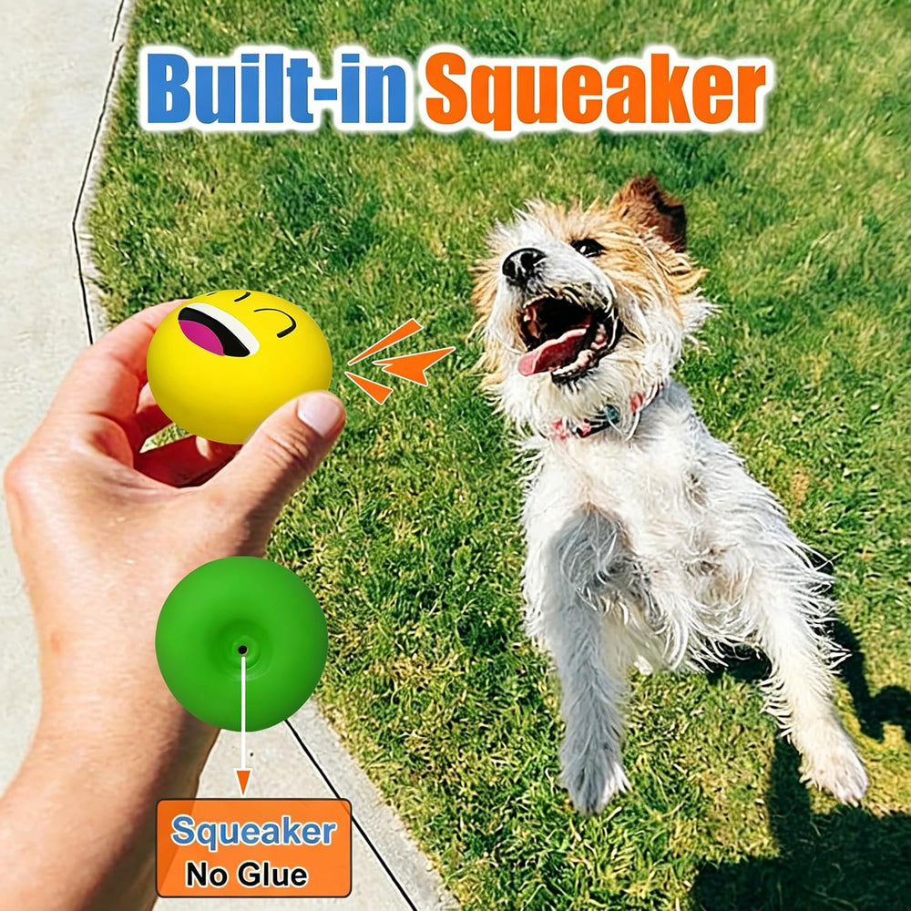 UTOMING latex squeaky dog toy showing its flat profile.