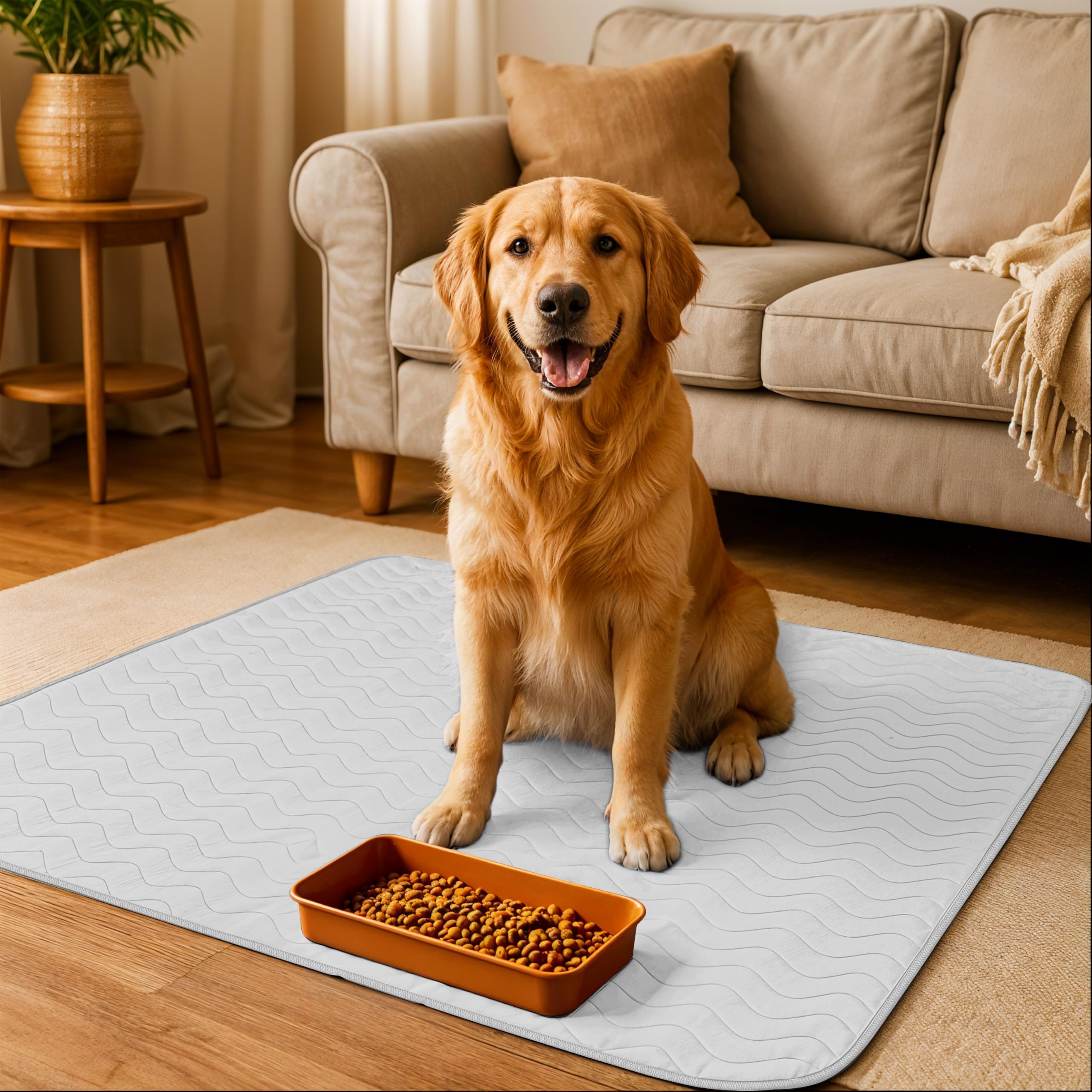 Utopia Bedding dog pee pads displayed as a four-pad pack.