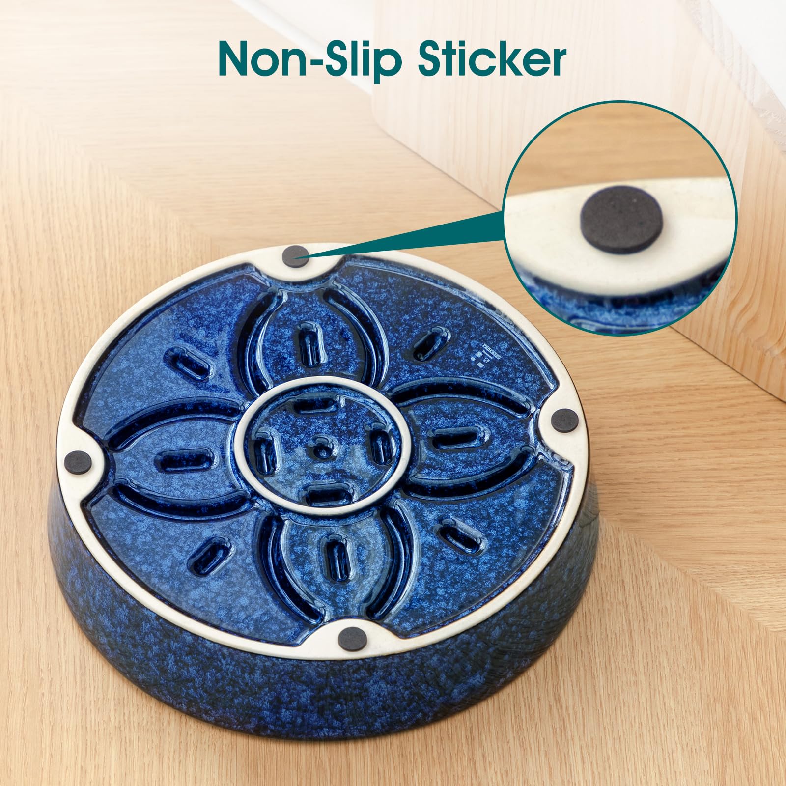 vancasso Slow Feeder Dog Bowl presented as an interactive food puzzle for dogs.