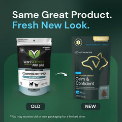 VetriScience Calm & Confident Chews shown in a close detail view.