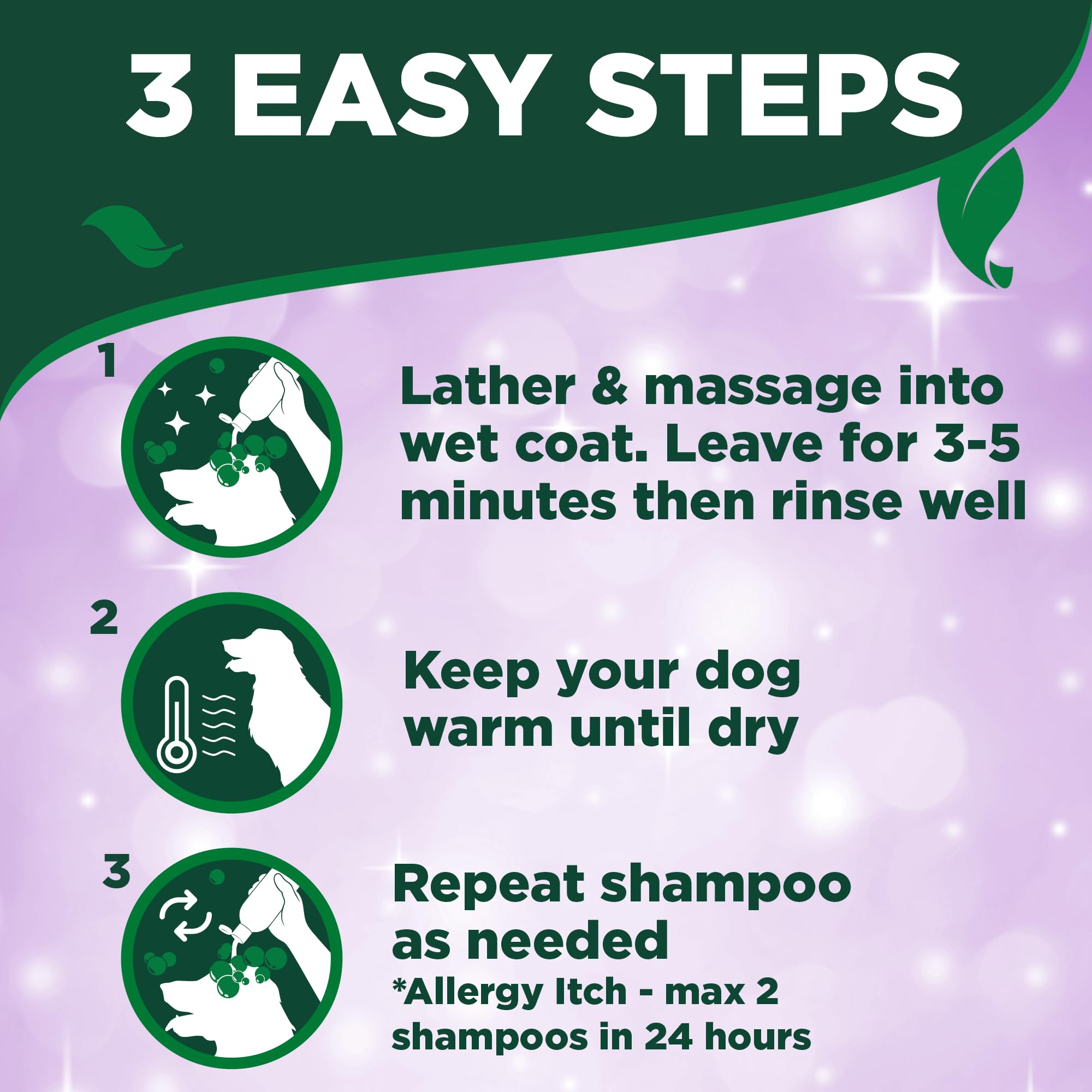 Vet’s Best Hypo-Allergenic Dog Shampoo bottle with the cap in focus.