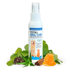 VetSmart Formulas Oral Care Spray shown from the front.