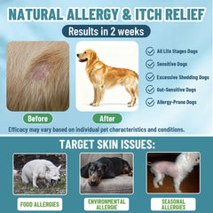 VICSOM Dog Allergy Chews shown from an alternate product angle.