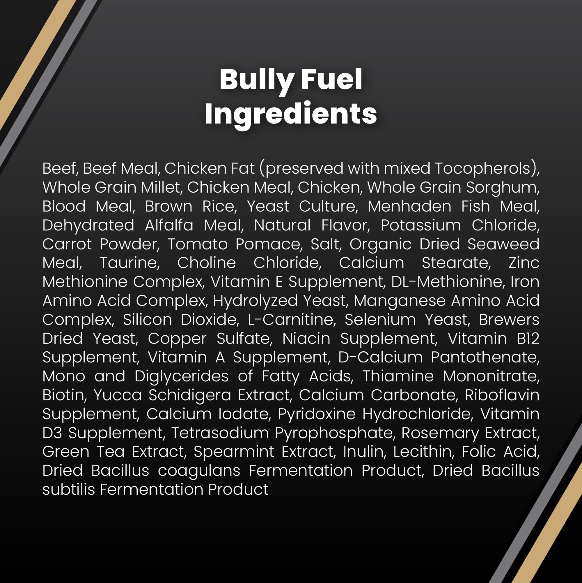 VICTOR Bully Fuel dry dog food shown as a serving of the dry recipe.