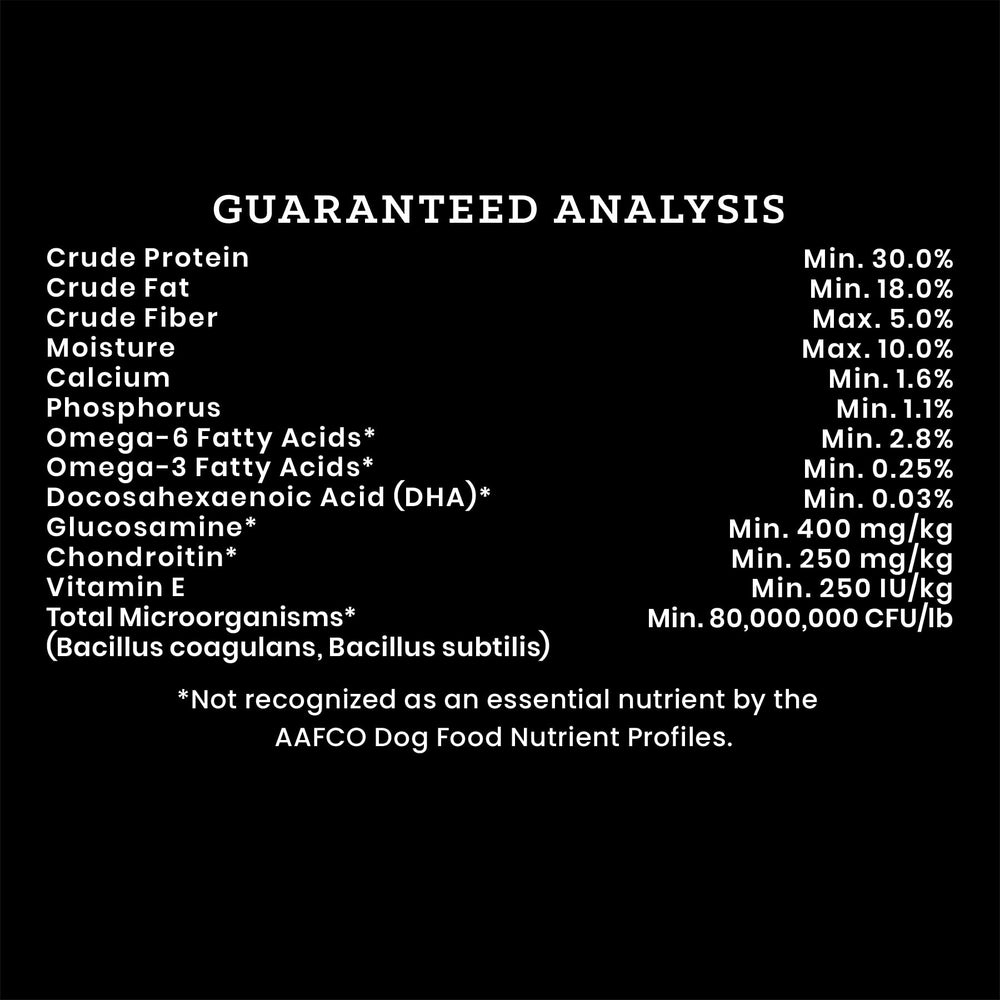 VICTOR Hi-Pro Plus puppy dog food image highlighting calcium and phosphorus.