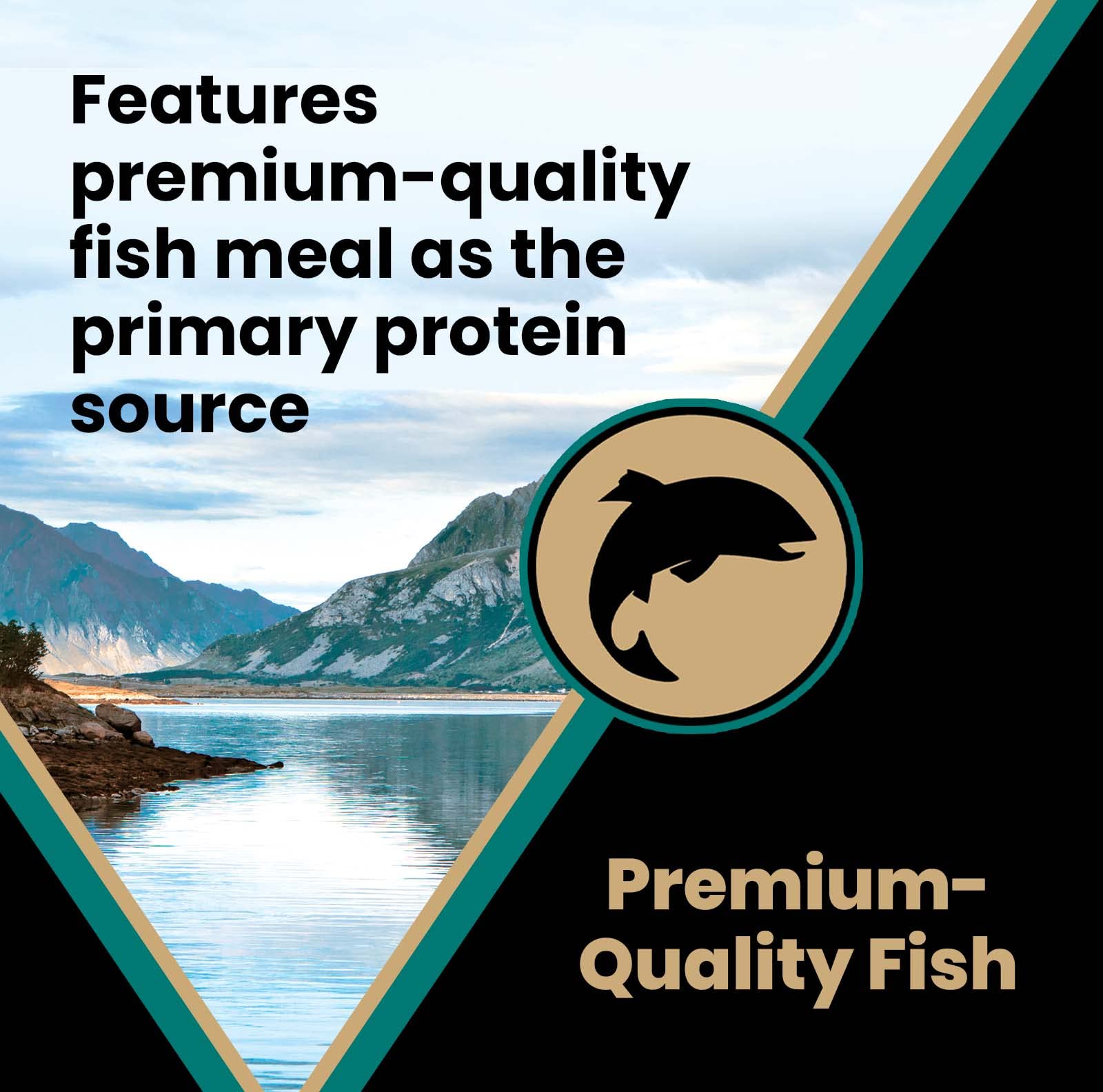 VICTOR Ocean Fish dry dog food VPRO Blend feature.
