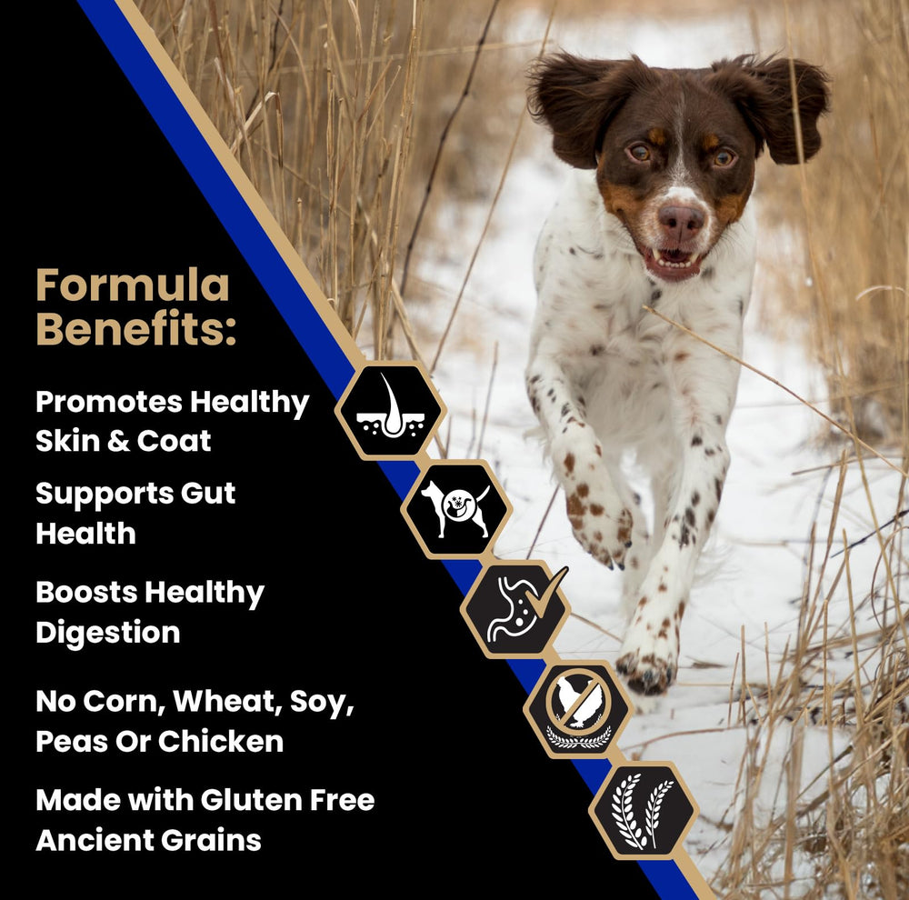 VICTOR Sensitive Skin & Stomach dog food shown from the side.