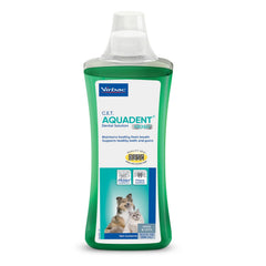 Virbac C.E.T. Aquadent Fr3sh dental solution bottle shown from the front.