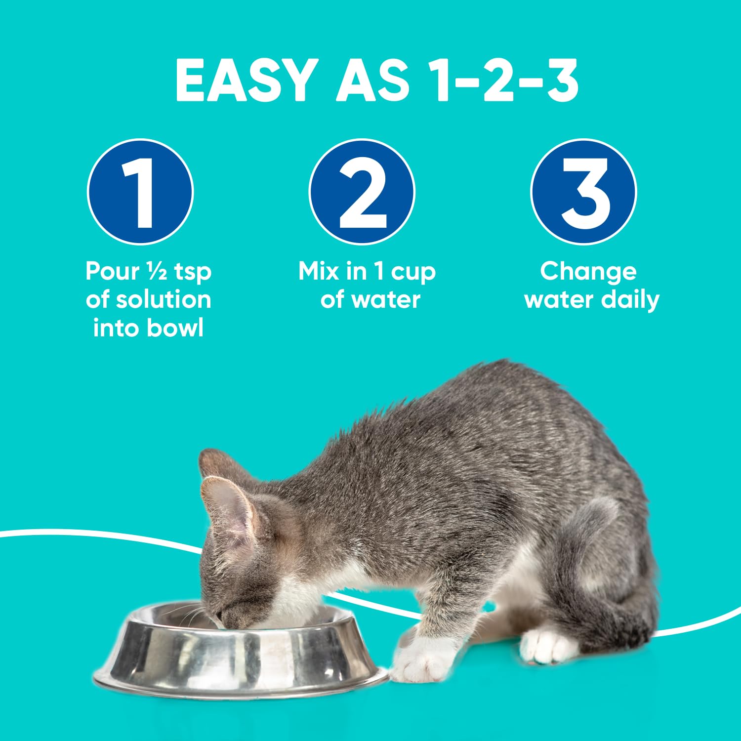Virbac C.E.T. Aquadent Fr3sh dental solution for daily dental care for dogs and cats.