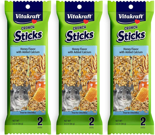 Vitakraft Crunch Sticks product pack for chinchillas and other small animals.