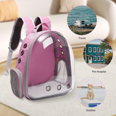Vivicreate cat backpack carrier with its ventilation holes visible.