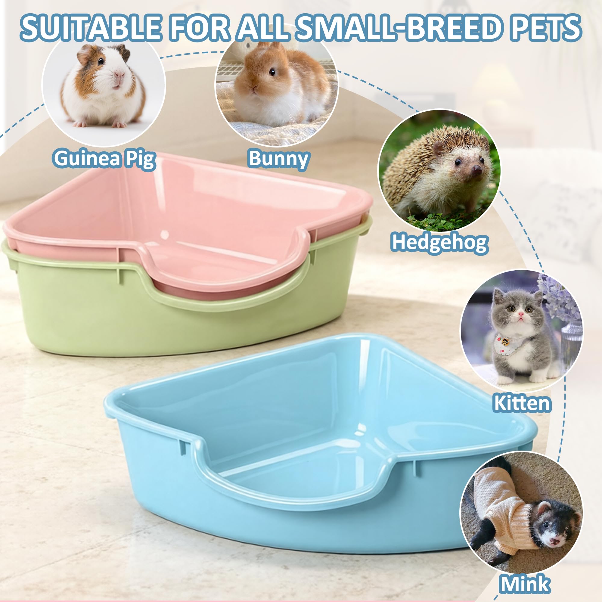 Volope corner litter box color and pack options.