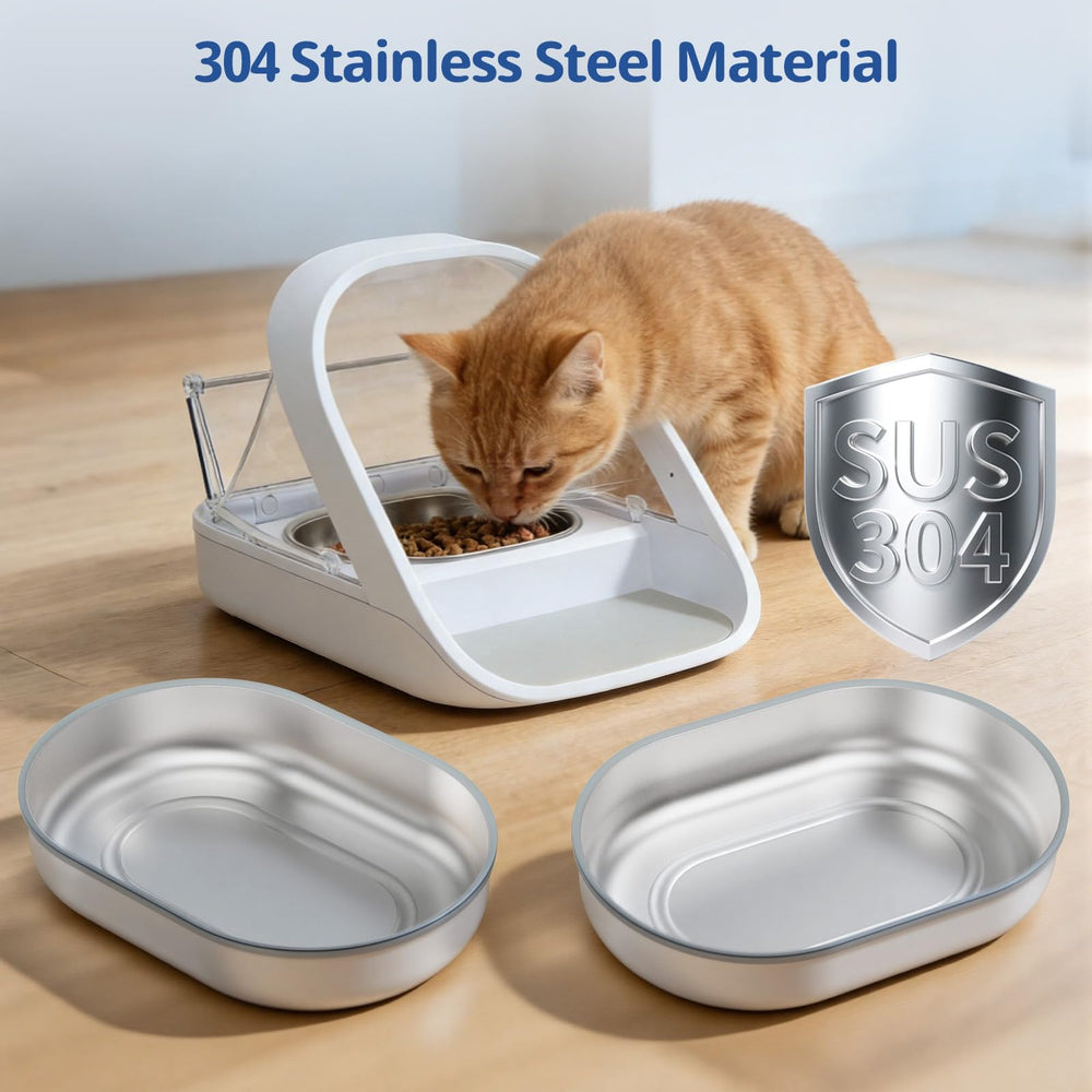 waatoos stainless steel bowl showing the rubber sealing ring detail.