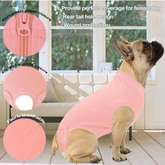 Wabdhaly dog recovery suit rear opening for bathroom breaks.