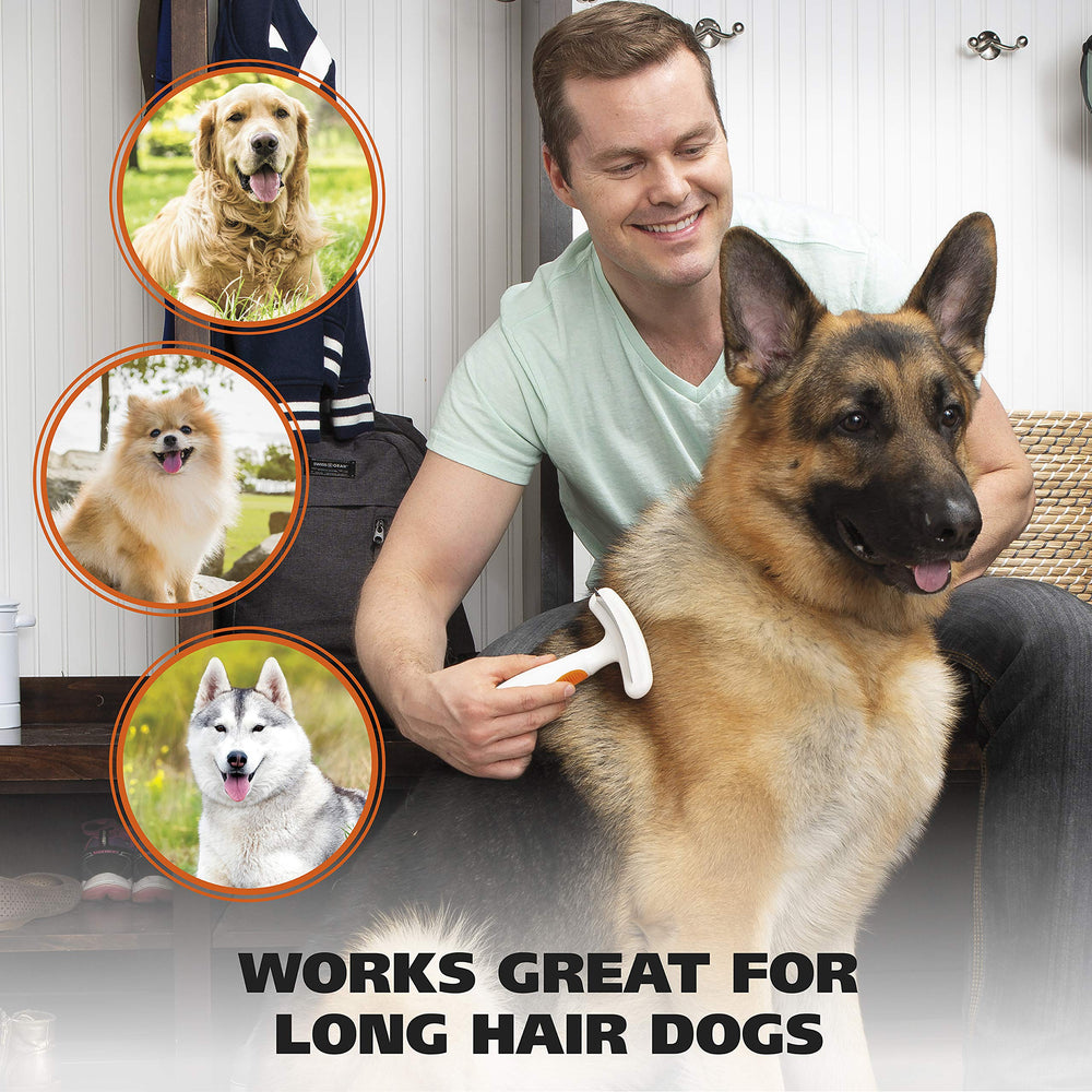 Wahl 2-in-1 pet rake shown from an alternate angle.