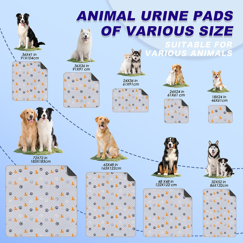 WanpeeGoo pee pad shown at an angle to display its patterned design.