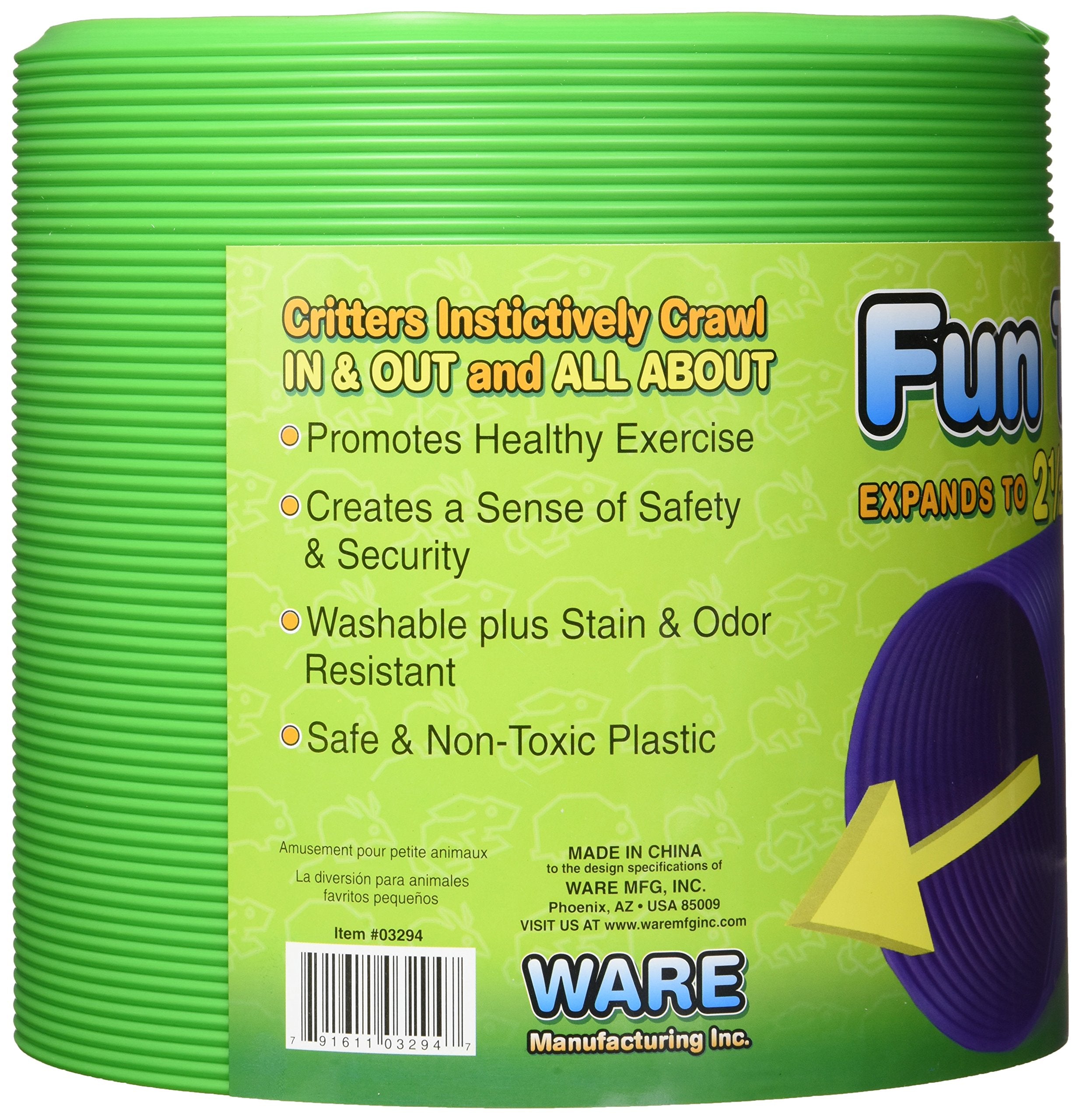 Ware Manufacturing Fun Tunnel Play Tube shown during small-pet play.