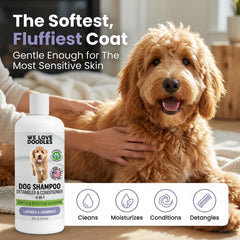 We Love Doodles dog shampoo in its lavender version.