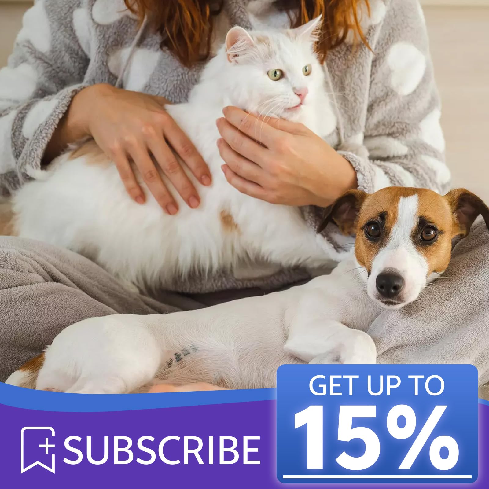 WEALLIN flea and tick support drops being offered to a cat.